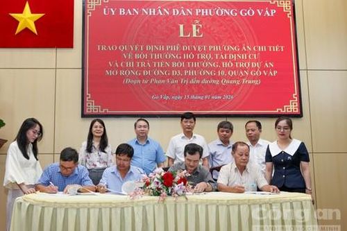 Phường Gò Vấp chi hơn 560 tỷ đồng giải phóng mặt bằng dự án đường D3