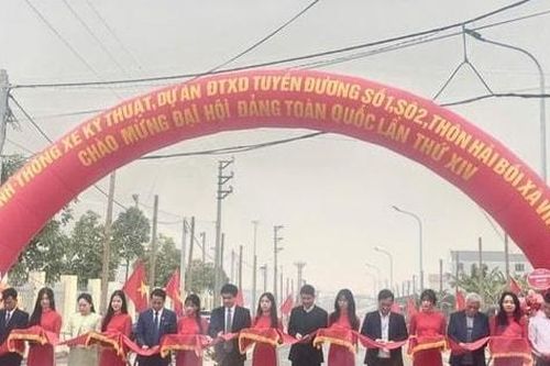 Xã Vĩnh Thanh khánh thành 2 công trình chào mừng Đại hội Đảng toàn quốc lần thứ XIV