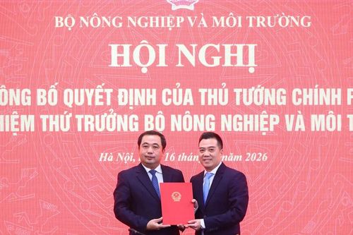 Bộ Nông nghiệp và Môi trường có thứ trưởng mới