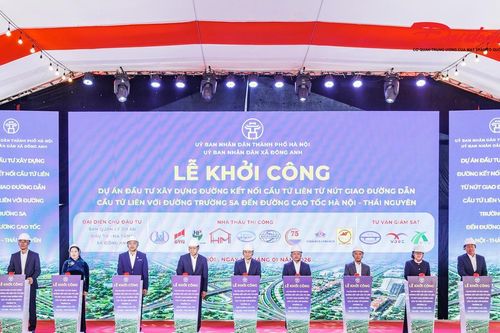 Hà Nội: Khởi công xây dựng đường kết nối cầu Tứ Liên