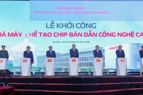 Tổng Bí thư Tô Lâm dự lễ khởi công Nhà máy Chế tạo chip bán dẫn công nghệ cao
