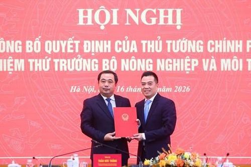 Thủ tướng bổ nhiệm ông Đặng Ngọc Điệp giữ chức Thứ trưởng Bộ Nông nghiệp và Môi trường