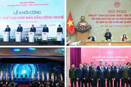 Tin nổi bật ngày 16/1: Tổng Bí thư Tô Lâm dự lễ khởi công Nhà máy Chế tạo chip bán dẫn công nghệ cao; Thủ tướng Phạm Minh Chính chủ trì Hội nghị tổng kết 'Chiến dịch Quang Trung'