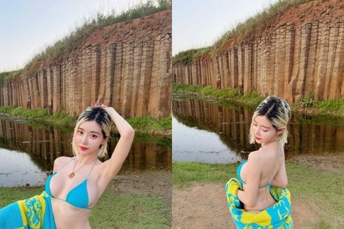 Bộ ảnh tắm biển táo bạo của DJ Soda giữa mùa đông lạnh giá