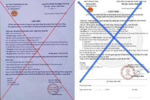 Giả mạo giấy mời làm việc với cơ quan thuế