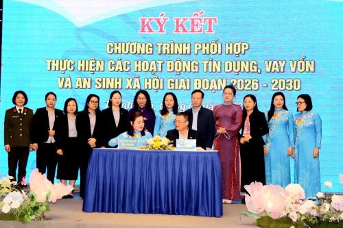 Hội LHPN tỉnh và Tổ chức Tài chính vi mô TNHH Thanh Hóa ký kết phối hợp giai đoạn 2026-2030