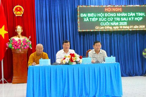 Đại biểu HĐND tỉnh tiếp xúc cử tri xã Cù Lao Giêng
