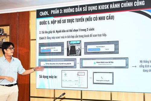 Công an tỉnh An Giang triển khai thí điểm kiosk phục vụ hành chính công