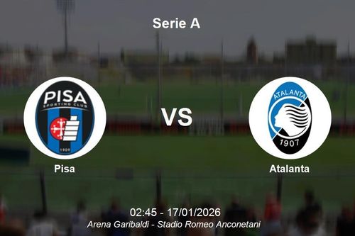 Nhận định Pisa vs Atalanta - Serie A: Thử thách cho hàng thủ chủ nhà
