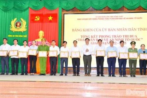 Đồng Tháp: Tổng kết phong trào toàn dân bảo vệ an ninh Tổ quốc