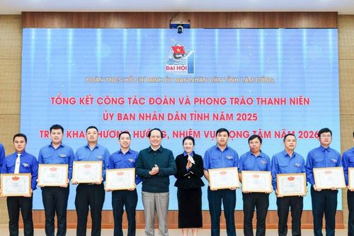 Đoàn Thanh niên UBND tỉnh Lâm Đồng đạt nhiều kết quả nổi bật trong năm 2025