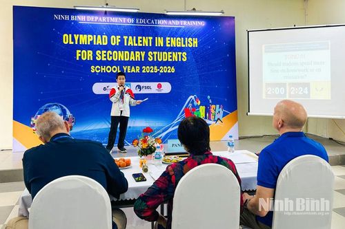 176 học sinh tham gia Vòng Chung kết cuộc thi Olympic 'Tài năng tiếng Anh' cấp THCS năm học 2025-2026