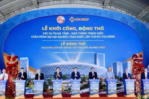 TP. Hồ Chí Minh khởi công, động thổ 4 công trình trọng điểm chào mừng Đại hội XIV của Đảng