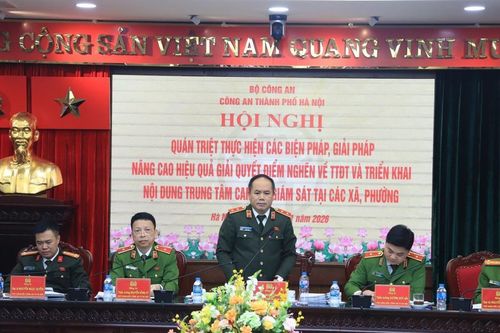 Trung tướng Nguyễn Thanh Tùng: 'Công an Thủ đô phải là đơn vị tiên phong trong công tác quản lý, lập lại kỷ cương trật tự đô thị'