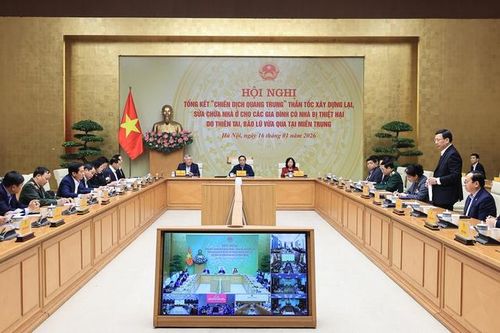 Thủ tướng chủ trì tổng kết 'Chiến dịch Quang Trung': 100% hộ dân vùng bão lũ có nhà ở an toàn