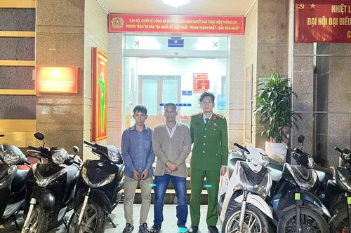 Bắt đối tượng trộm cắp 5 chiếc xe máy Honda SH