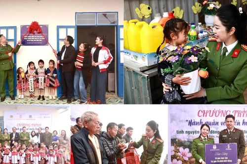 Học viện Cảnh sát nhân dân mang Tết ấm đến bản nghèo Điện Biên