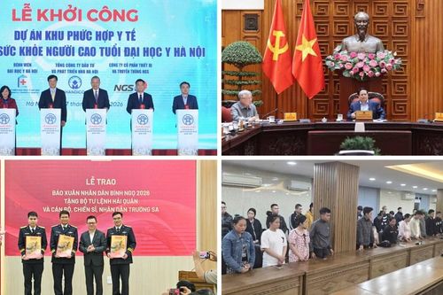 Tin nổi bật ngày 17/1: Tổng Bí thư dự lễ khởi công Dự án khu phức hợp y tế-chăm sóc sức khỏe người cao tuổi Đại học Y Hà Nội; Báo Nhân Dân trao 5.000 số báo Xuân Bính Ngọ tặng cán bộ, chiến sĩ biên giới, hải đảo