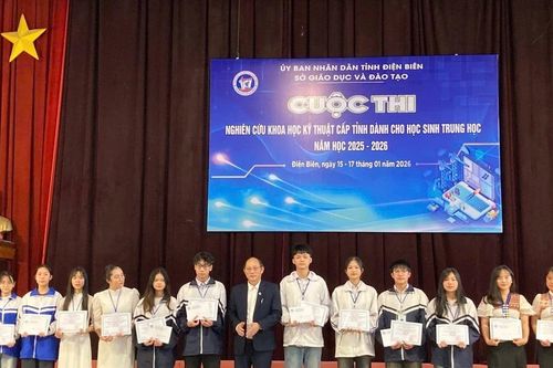 Điện Biên trao 46 giải tại Cuộc thi KHKT dành cho học sinh trung học