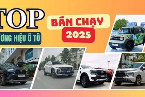 TOP thương hiệu ô tô bán chạy nhất Việt Nam năm 2025