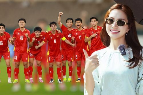 Hòa Minzy gây chú ý khi cổ vũ cho U23 Việt Nam