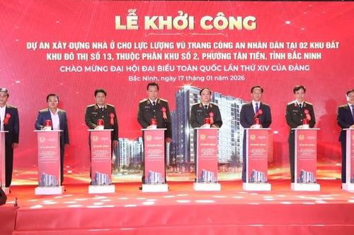 Bộ Công an khởi công dự án xây dựng nhà ở cho lực lượng công an tại phường Tân Tiến