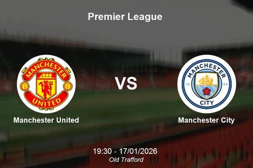 Nhận định Manchester United vs Manchester City - Derby Manchester vòng 22 Premier League
