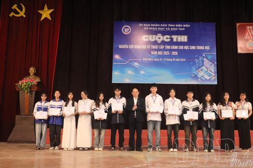 46 dự án nhận giải cuộc thi nghiên cứu KHKT cấp tỉnh dành cho học sinh