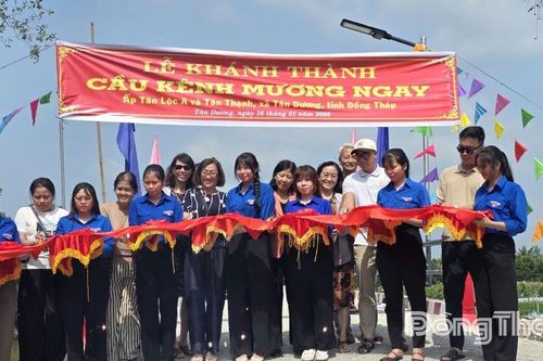 Xã Tân Dương: Khánh thành cầu Kênh Mương Ngay