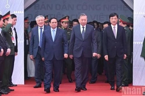 Tổng Bí thư Tô Lâm dự lễ khởi công Nhà máy Chế tạo chip bán dẫn công nghệ cao