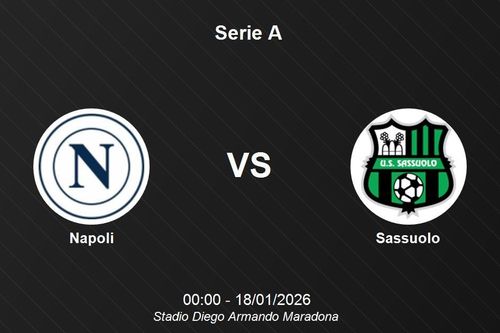 Nhận định Napoli vs Sassuolo - Serie A