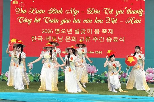 Tổng kết Tuần lễ văn hóa Việt - Hàn tại Trường TH&THCS 915 Gia Sàng