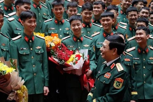 Gặp mặt hạ sĩ quan, binh sĩ Lữ đoàn 144 hoàn thành nghĩa vụ quân sự