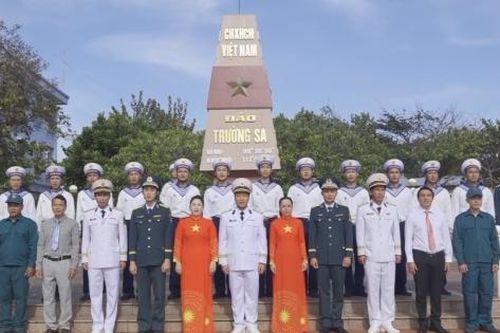 Quân và dân đặc khu Trường Sa hướng về Đại hội XIV của Đảng