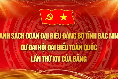 Danh sách đoàn Đại biểu Đảng bộ tỉnh Bắc Ninh dự Đại hội đại biểu toàn quốc lần thứ XIV của Đảng