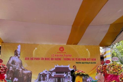 Khánh thành Đền thờ Phan Tây Nhạc Đại Vương, một địa chỉ giáo dục truyền thống lịch sử