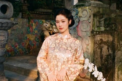 'Hot girl tạp hóa' Hàn Hằng dịu dàng với tà áo dài, nhan sắc mặn mà sau sinh