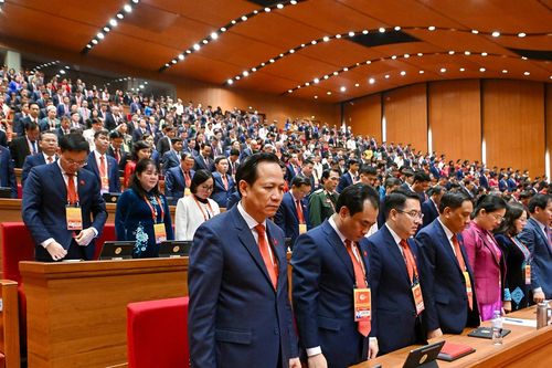 Đại hội 14 mặc niệm tưởng nhớ cố Tổng Bí thư Nguyễn Phú Trọng