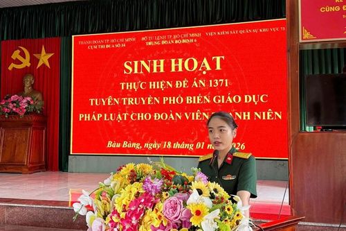 VKS Quân sự Khu vực 73 tăng cường phổ biến pháp luật và thực hiện Đề án 1371 của Chính Phủ