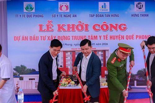 Nghệ An khởi công xây dựng Trung tâm Y tế Quế Phong
