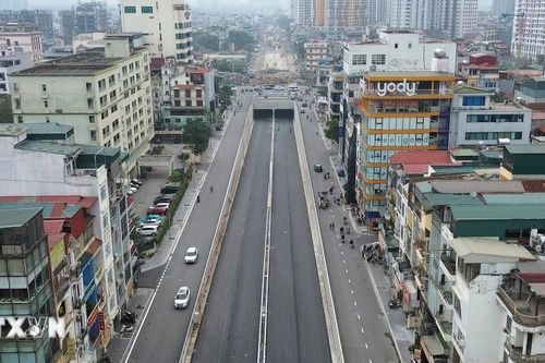 Hầm chui nút giao Giải Phóng-Kim Đồng được thông xe trước Tết Nguyên đán