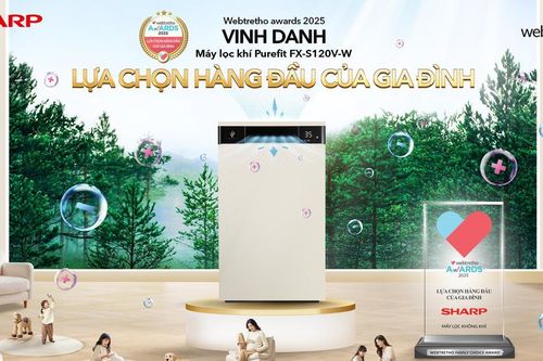 Sản phẩm Sharp được vinh danh Lựa chọn hàng đầu của gia đình, khẳng định vị thế thương hiệu được tin dùng từ cộng đồng gia đình Việt