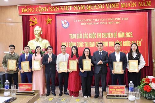 Báo Công Thương đạt giải C Cuộc thi báo chí Văn hóa, du lịch Phú Thọ
