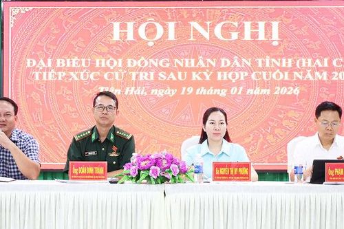 Đại biểu HĐND hai cấp tiếp xúc cử tri xã Tiên Hải
