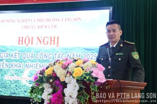 Chi cục Kiểm lâm triển khai nhiệm vụ năm 2026