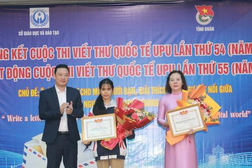 Lào Cai có 1 tập thể, 2 cá nhân đạt giải trong Cuộc thi Viết thư Quốc tế UPU năm 2025