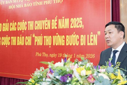 Trao giải các cuộc thi báo chí chuyên đề năm 2025, phát động cuộc thi báo chí 'Phú Thọ vững bước đi lên'