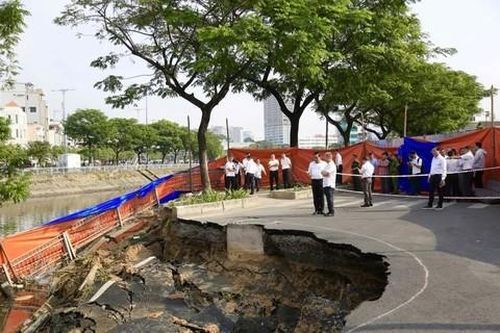 TPHCM chỉ đạo khẩn trương xử lý sự cố sạt lở tại đường Ba Đình trước Tết