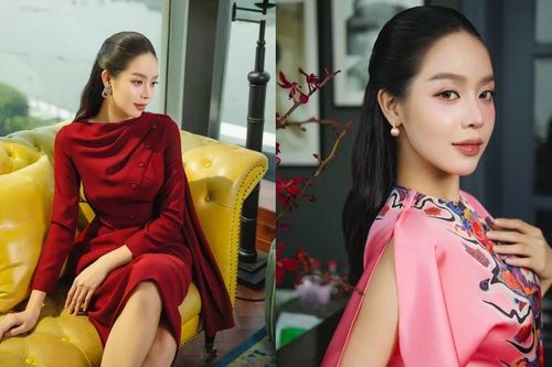 Hoa hậu Thanh Thủy rạng rỡ trong BST đón Tết Bính Ngọ của NTK Lê Thanh Hòa