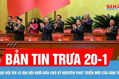 Bản tin trưa 20-1: Khai mạc trọng thể Đại hội đại biểu toàn quốc lần thứ XIV của Đảng
